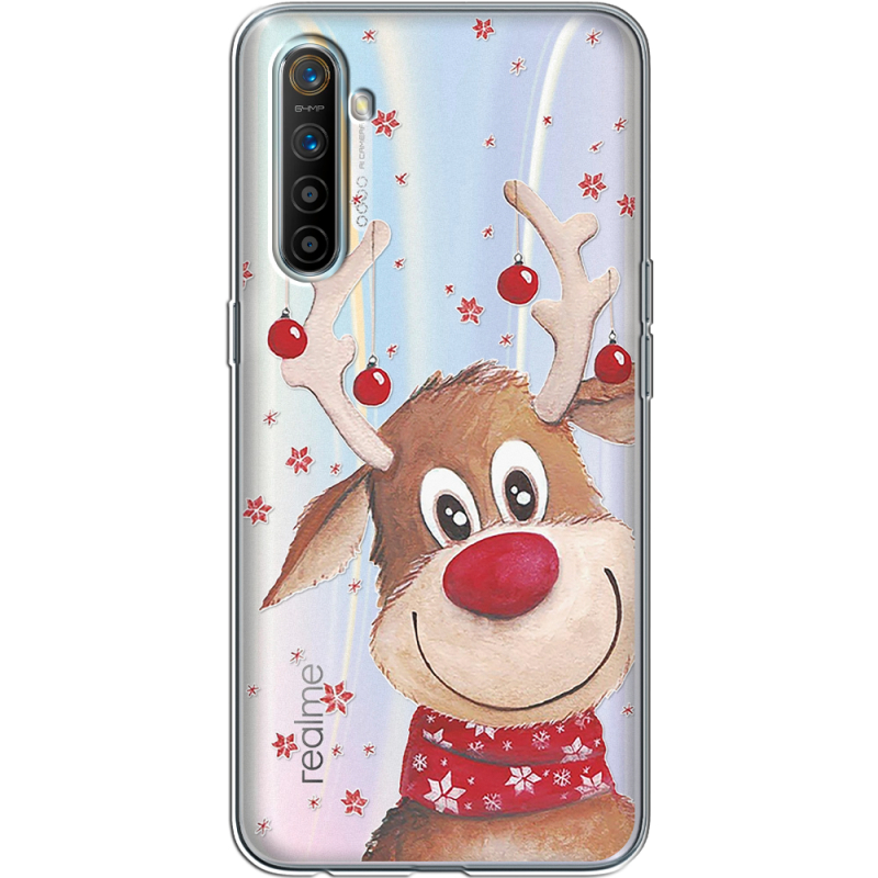 Прозрачный чехол BoxFace Realme XT Winter Deer