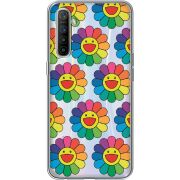 Прозрачный чехол BoxFace Realme XT Hippie Flowers