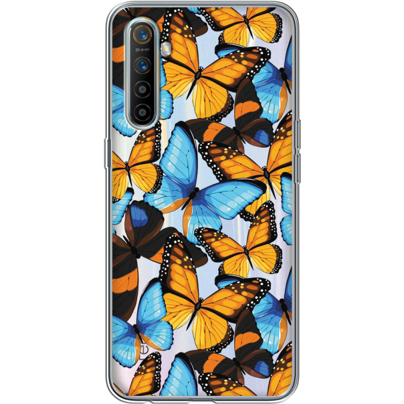 Прозрачный чехол BoxFace Realme XT Butterfly Morpho