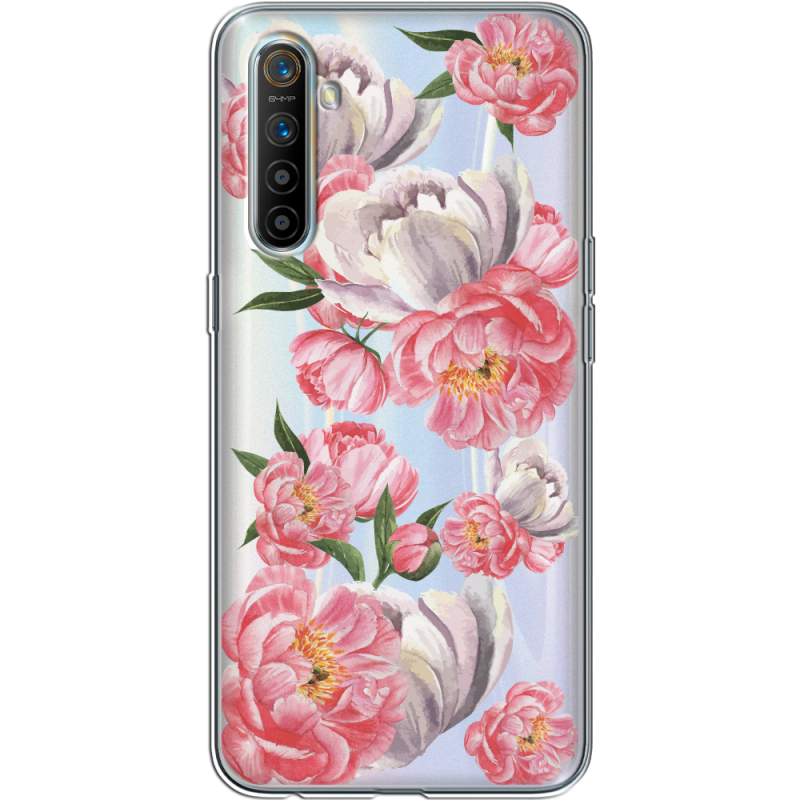 Прозрачный чехол BoxFace Realme XT Peony Watercolor Style