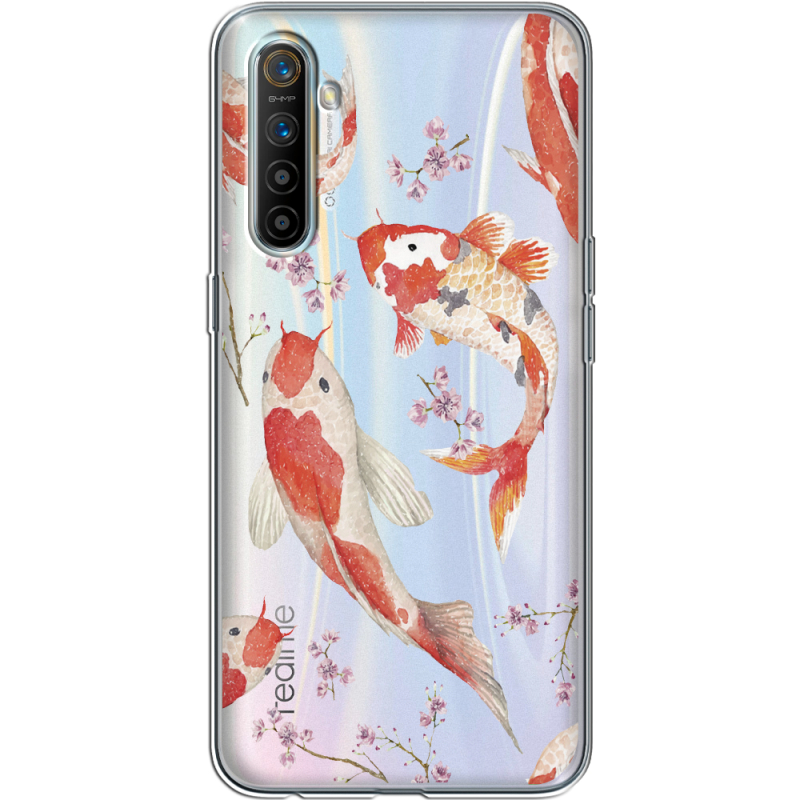 Прозрачный чехол BoxFace Realme XT Japanese Koi Fish