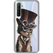 Прозрачный чехол BoxFace Realme XT Steampunk Cat