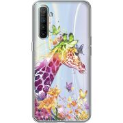 Прозрачный чехол BoxFace Realme XT Colorful Giraffe