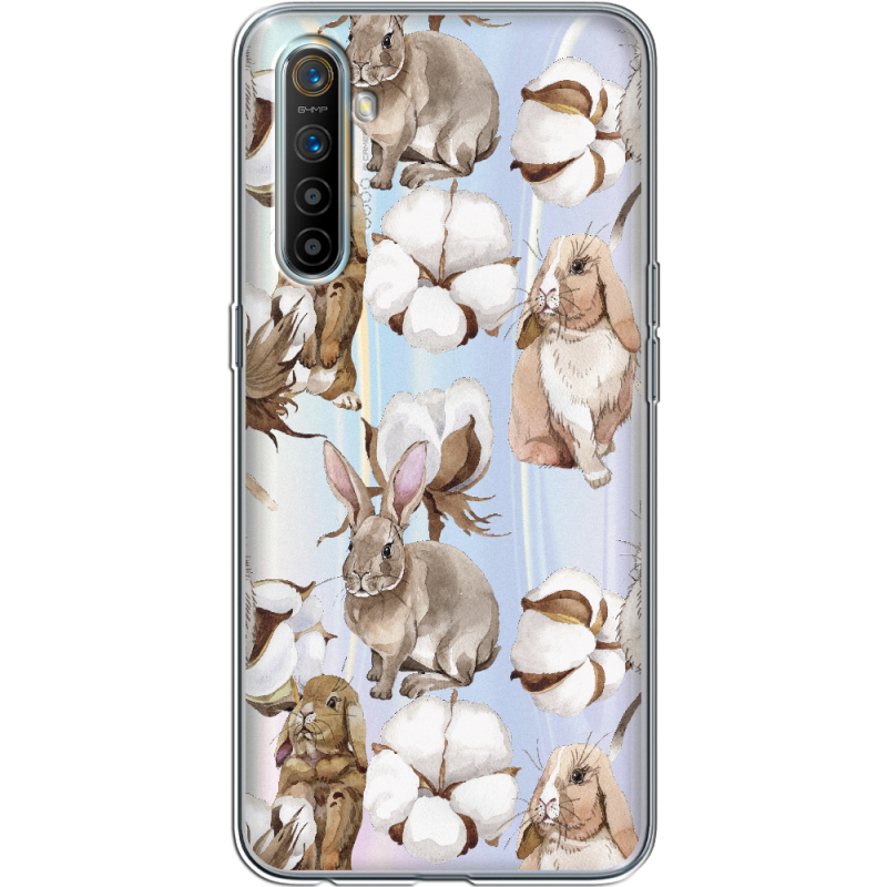 Прозрачный чехол BoxFace Realme XT Cotton and Rabbits