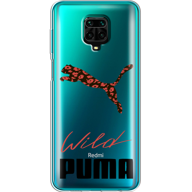 Прозрачный чехол BoxFace Xiaomi Redmi Note 9S Wild Cat