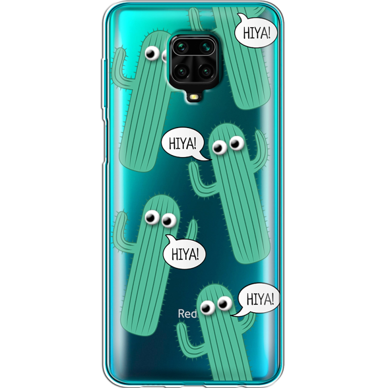 Прозрачный чехол BoxFace Xiaomi Redmi Note 9S с 3D-глазками HIYA