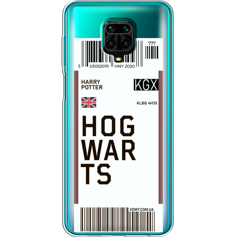 Прозрачный чехол BoxFace Xiaomi Redmi Note 9S Ticket Hogwarts