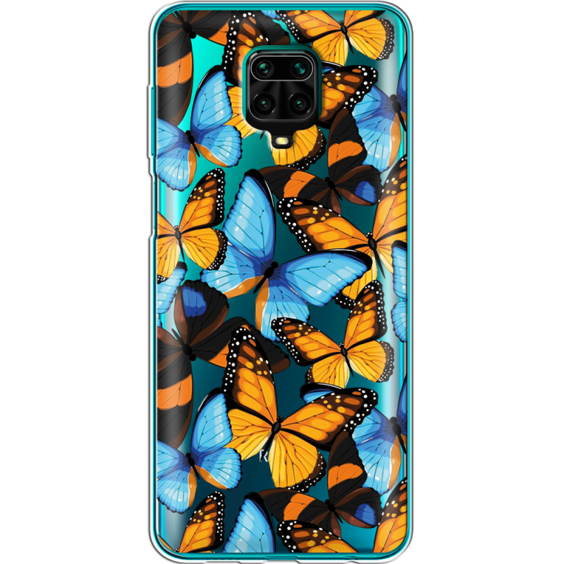 Прозрачный чехол BoxFace Xiaomi Redmi Note 9S Butterfly Morpho