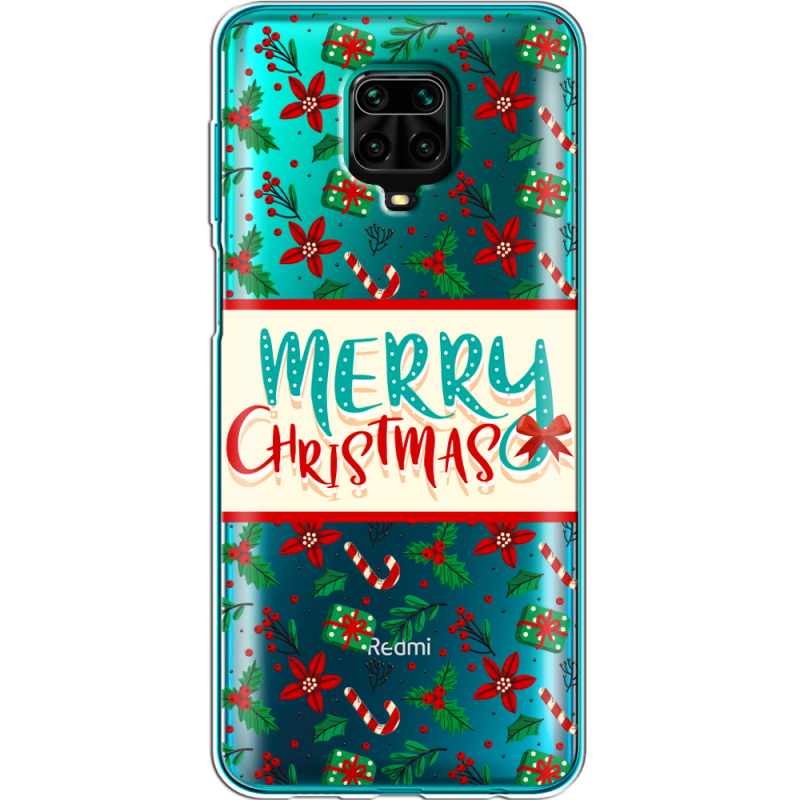 Прозрачный чехол BoxFace Xiaomi Redmi Note 9S Vintage Christmas Pattern