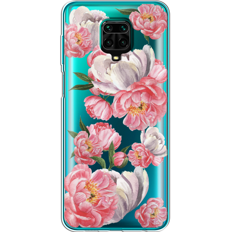 Прозрачный чехол BoxFace Xiaomi Redmi Note 9S Peony Watercolor Style