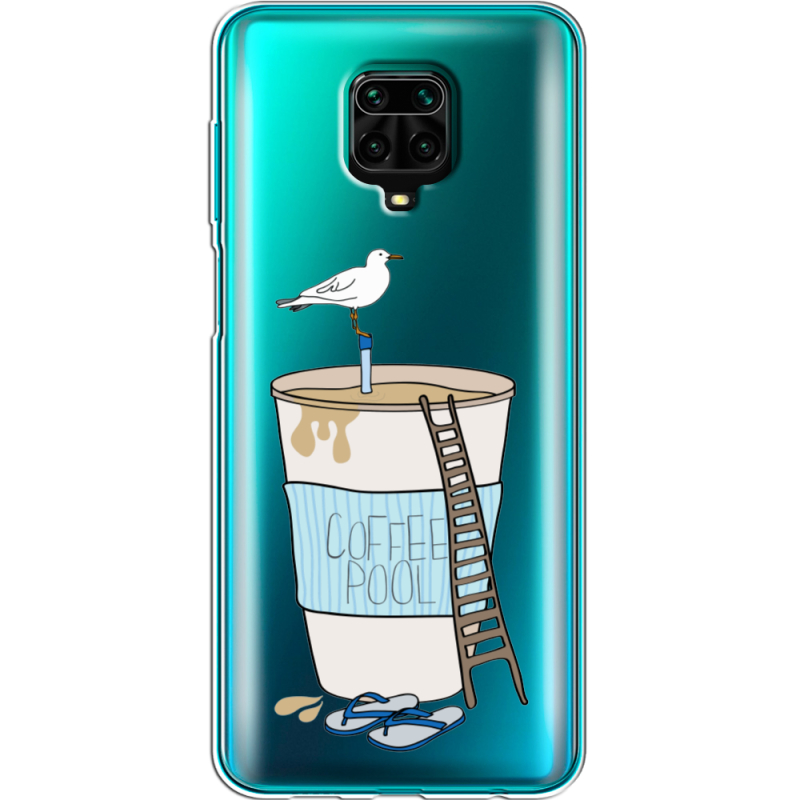 Прозрачный чехол BoxFace Xiaomi Redmi Note 9S Segull in Cofee Pool