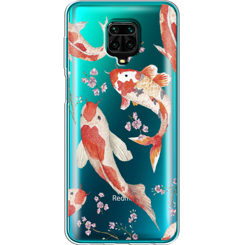 Прозрачный чехол BoxFace Xiaomi Redmi Note 9S Japanese Koi Fish