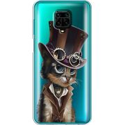 Прозрачный чехол BoxFace Xiaomi Redmi Note 9S Steampunk Cat