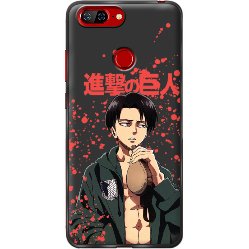 Черный чехол BoxFace Lenovo S5 Атака Титанов Леви