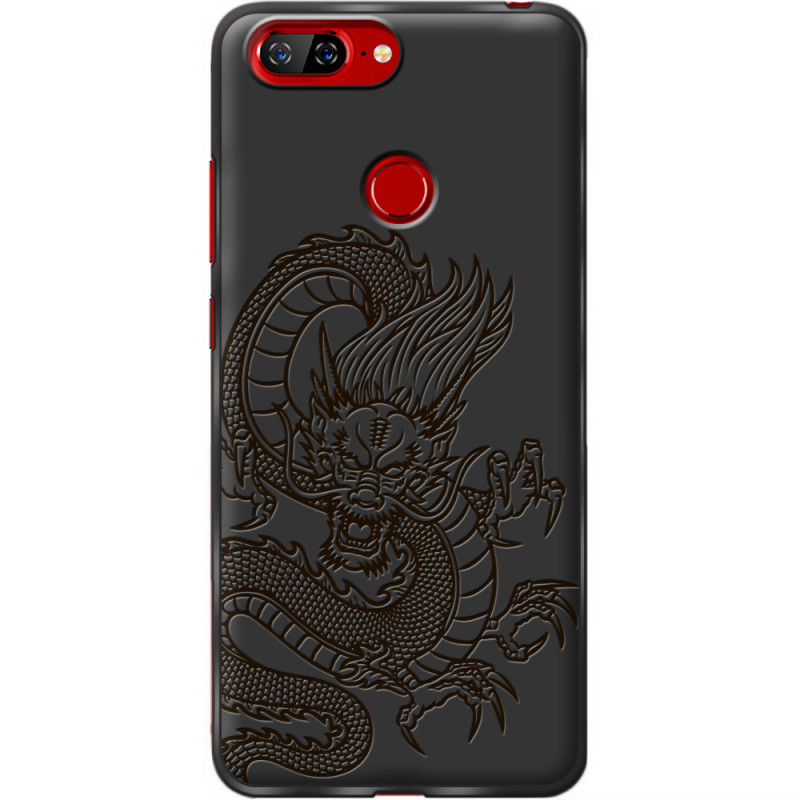 Черный чехол BoxFace Lenovo S5 Chinese Dragon