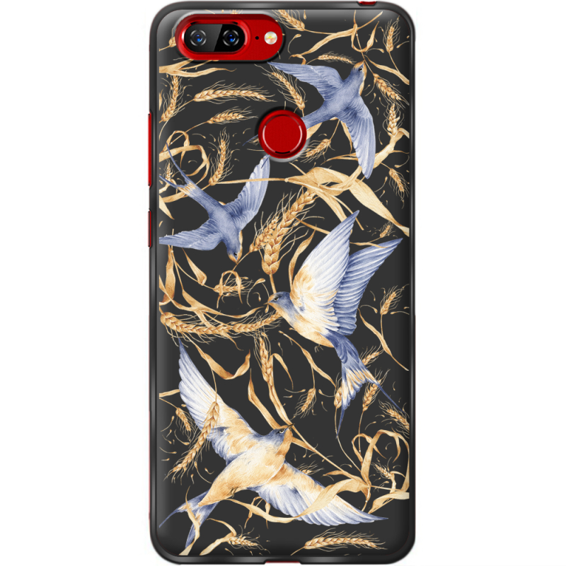 Черный чехол BoxFace Lenovo S5 Ластівки