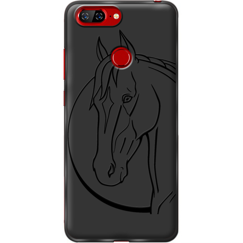 Черный чехол BoxFace Lenovo S5 Horse