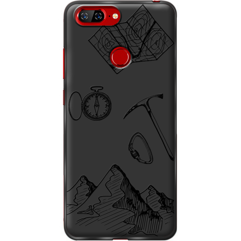 Черный чехол BoxFace Lenovo S5 Mountains