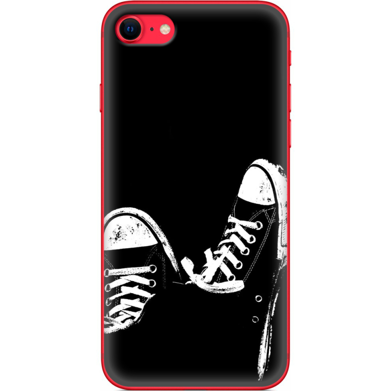 Чехол BoxFace Apple iPhone SE (2020) Black Sneakers