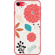 Чехол BoxFace Apple iPhone SE (2020) Line Flowers