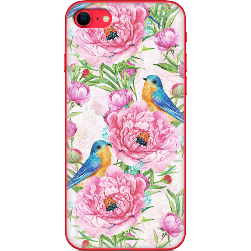 Чехол BoxFace Apple iPhone SE (2020) Birds and Flowers
