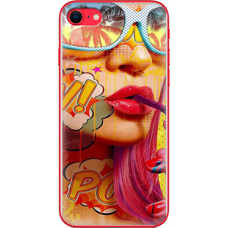 Чехол BoxFace Apple iPhone SE (2020) Yellow Girl Pop Art