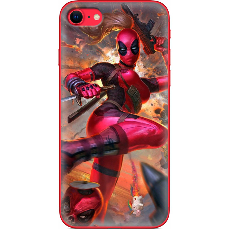 Чехол BoxFace Apple iPhone SE (2020) Woman Deadpool