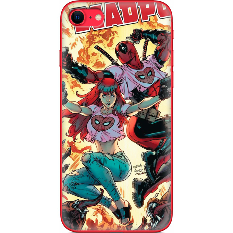 Чехол BoxFace Apple iPhone SE (2020) Deadpool and Mary Jane