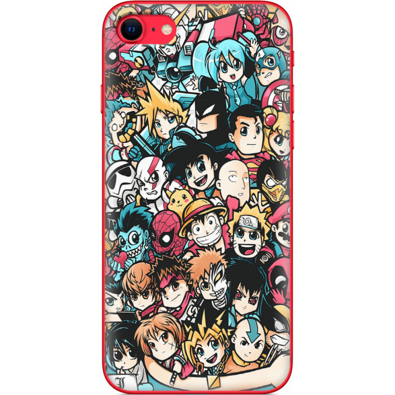 Чехол BoxFace Apple iPhone SE (2020) Anime Stickers