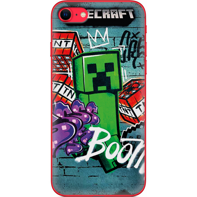 Чехол BoxFace Apple iPhone SE (2020) Minecraft Graffiti
