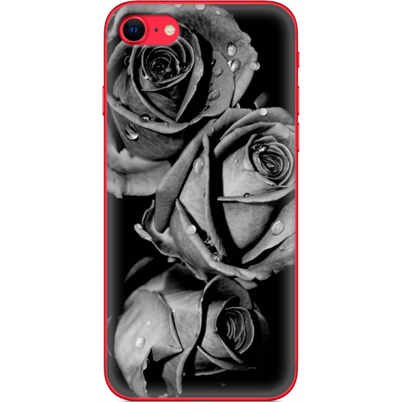 Чехол BoxFace Apple iPhone SE (2020) Black and White Roses