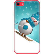 Чехол BoxFace Apple iPhone SE (2020) Skier Snowman