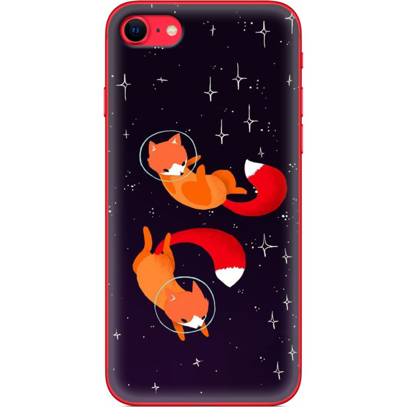 Чехол BoxFace Apple iPhone SE (2020) Fox-Astronauts