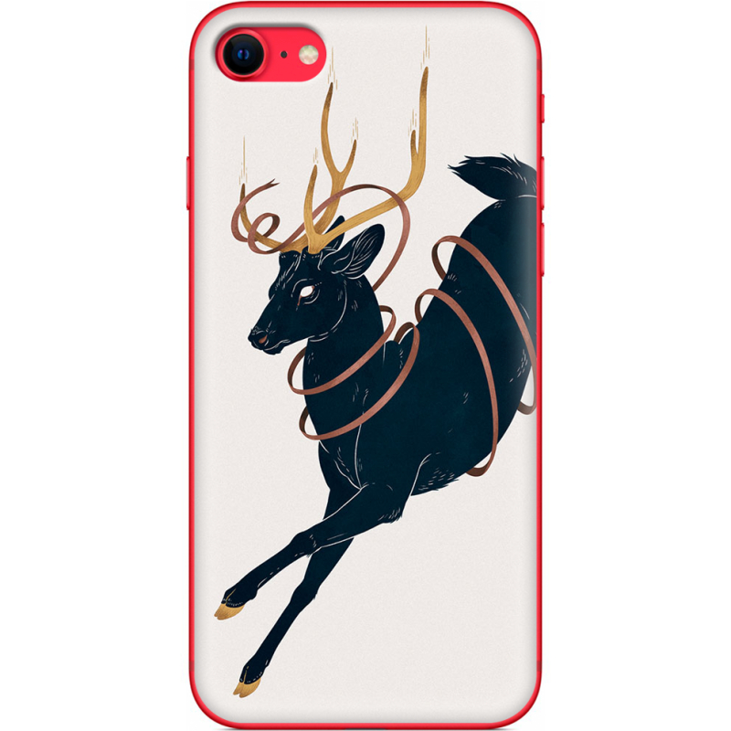 Чехол BoxFace Apple iPhone SE (2020) Black Deer