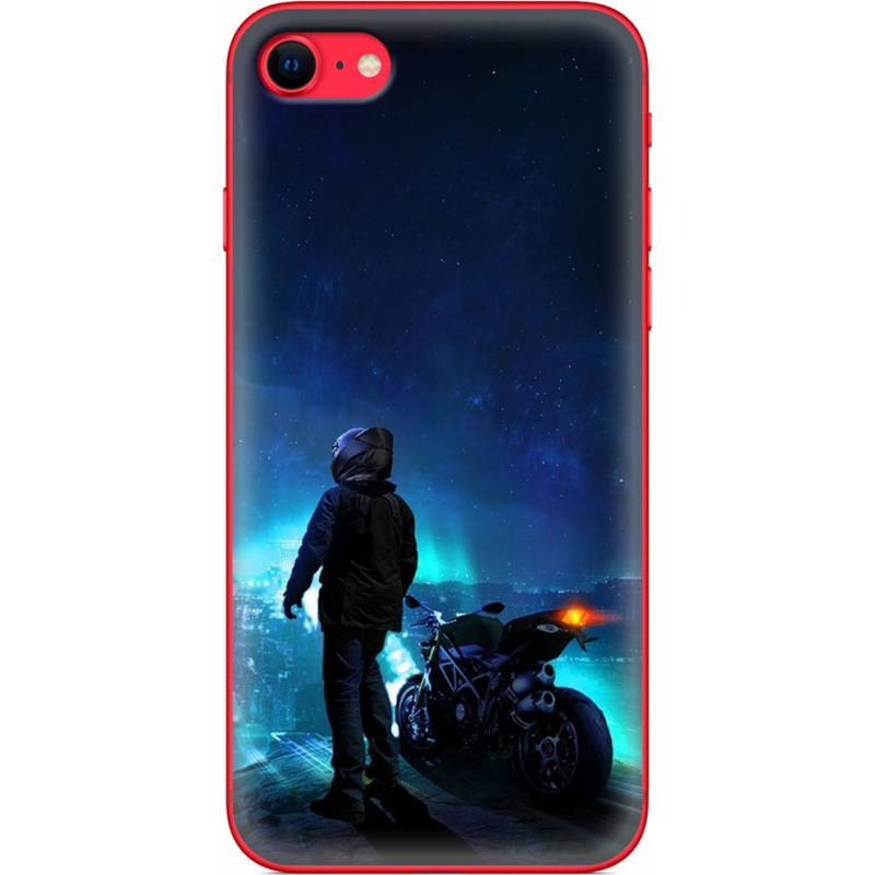 Чехол BoxFace Apple iPhone SE (2020) Motorcyclist