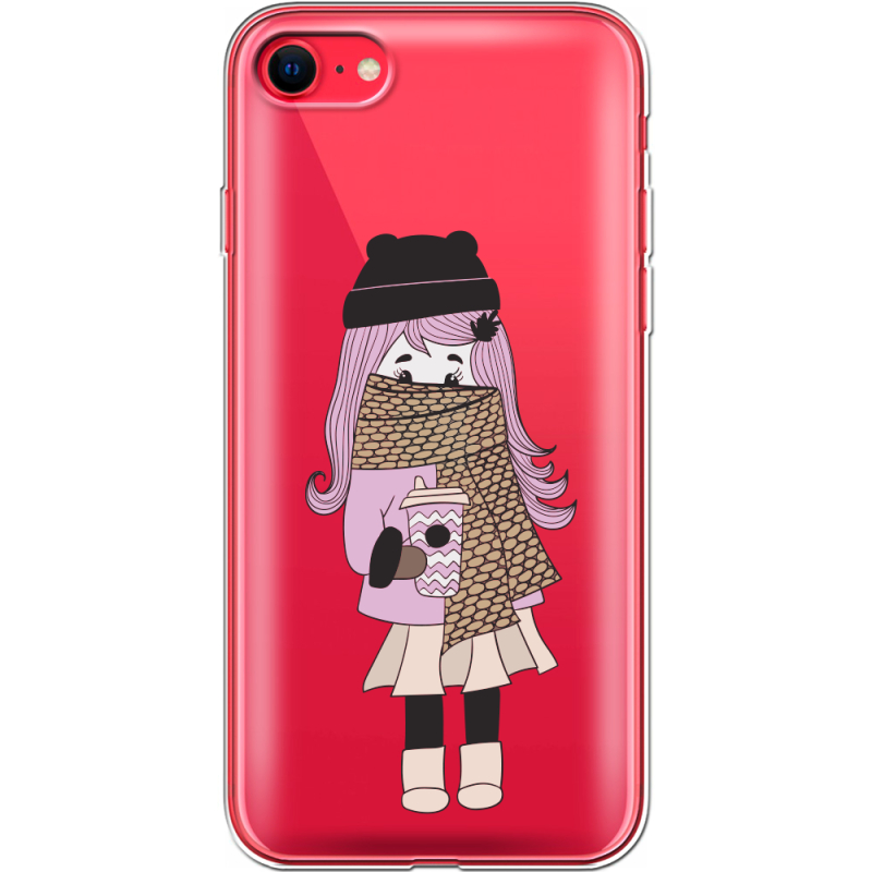 Прозрачный чехол BoxFace Apple iPhone SE (2020) Winter Morning Girl