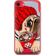 Прозрачный чехол BoxFace Apple iPhone SE (2020) Winter Puggy