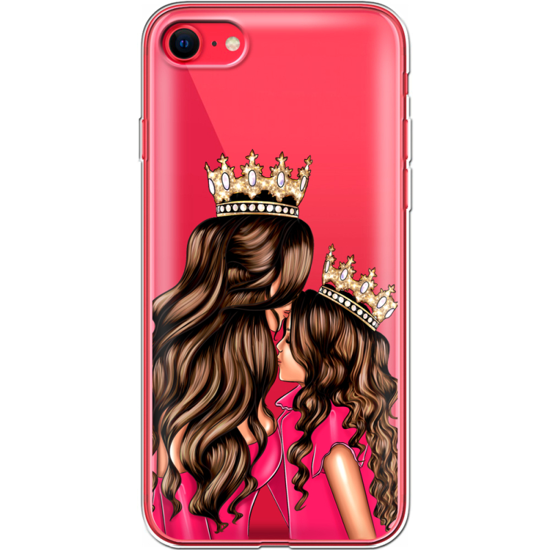 Прозрачный чехол BoxFace Apple iPhone SE (2020) Queen and Princess