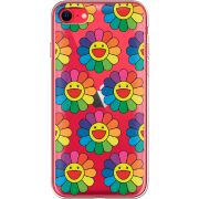 Прозрачный чехол BoxFace Apple iPhone SE (2020) Hippie Flowers