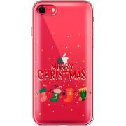 Прозрачный чехол BoxFace Apple iPhone SE (2020) Merry Christmas