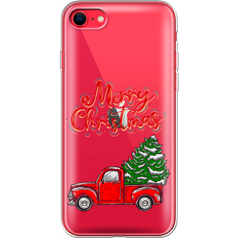 Прозрачный чехол BoxFace Apple iPhone SE (2020) Holiday Car