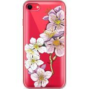 Прозрачный чехол BoxFace Apple iPhone SE (2020) Cherry Blossom