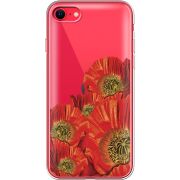 Прозрачный чехол BoxFace Apple iPhone SE (2020) Red Poppies