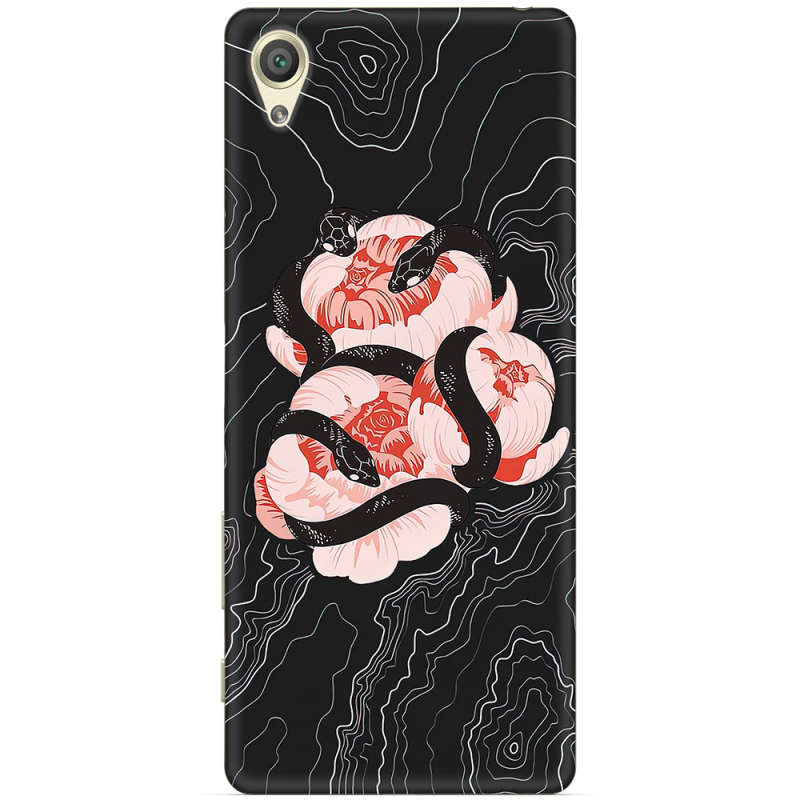 Чехол Uprint Sony Xperia X F5122 Snake Rose