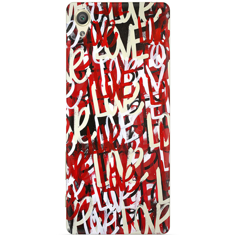 Чехол Uprint Sony Xperia X F5122 Love Graffiti