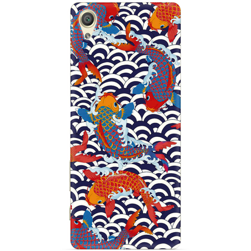 Чехол Uprint Sony Xperia X F5122 Koi Fish