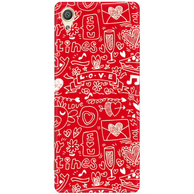 Чехол Uprint Sony Xperia X F5122 Happy Valentines