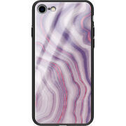Защитный чехол BoxFace Glossy Panel Apple iPhone SE (2020) Purple Marble
