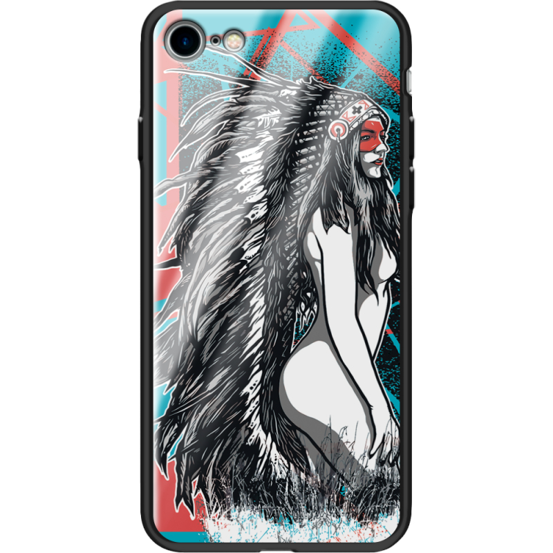 Защитный чехол BoxFace Glossy Panel Apple iPhone SE (2020) Indian Girl