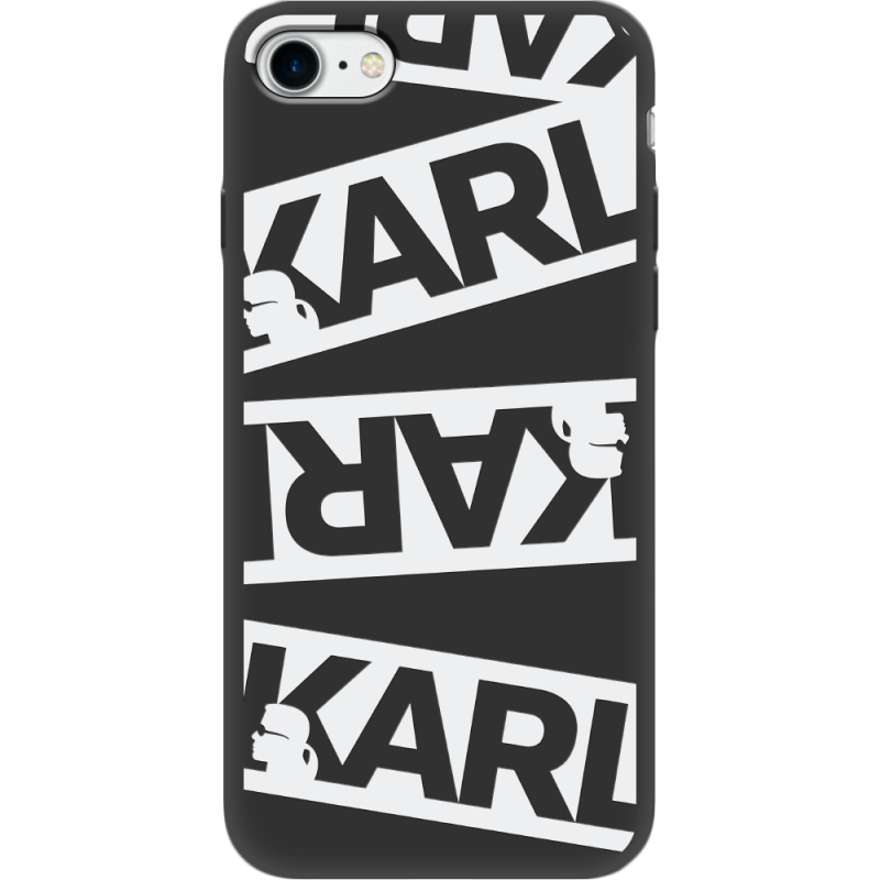 Черный чехол BoxFace Apple iPhone SE (2020) White Karl